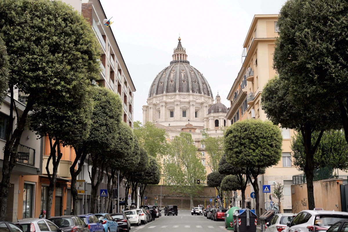 Petersdom und Petersplatz im Vatikan